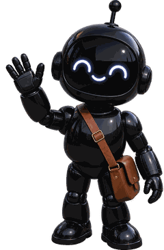 El robot mascota de Nyx AI, saludando